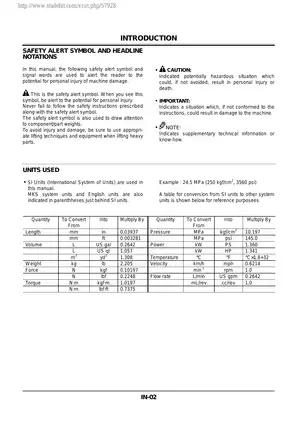 Hitachi EX200-5, EX200LC-5, EX220-5, EX220LC-5 hydraulic excavator workshop manual Preview image 3