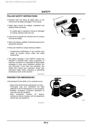 Hitachi EX200-5, EX200LC-5, EX220-5, EX220LC-5 hydraulic excavator workshop manual Preview image 5