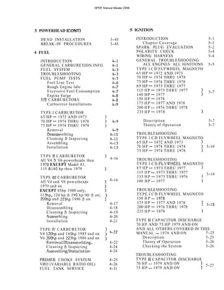 1973-1991 Johnson Evinrude 60hp-235hp, V4, V6, 3 cyl, 2-stroke models + Jet Drives  service manual Preview image 4