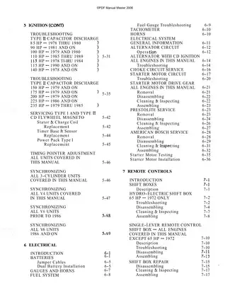 Comprehensive Outboard Engine Manual - Models 1973-1991 Preview image 5