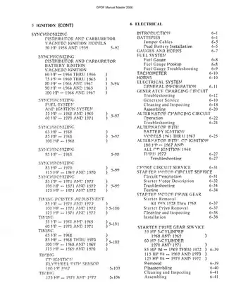 Outboard Service Manual for Johnson/Evinrude Engines (1958-1972) Preview image 5
