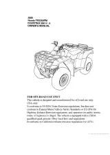 2005 Honda TRX350FM FourTrax 350 4x4 Owner's Manual OEM – preview page 3