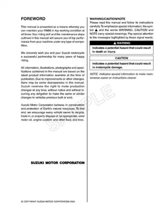 Suzuki RM85/L Owner's Service Manual - Your Complete Maintenance Guide Preview image 3
