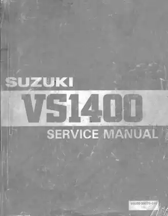 1987-2005 Suzuki VS1400 Intruder service manual
