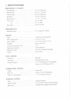 Suzuki RV125 Motorcycle Maintenance and Service Manual Preview image 5