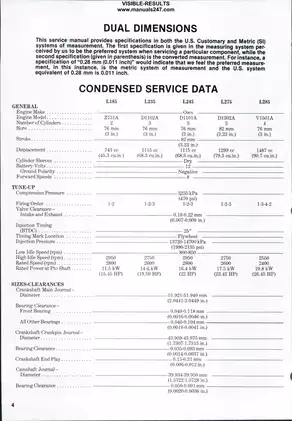 1975-1985 Kubota L185, L235, L245, L275, L285, L295, L305, L345, L355 tractor OEM manual Preview image 3