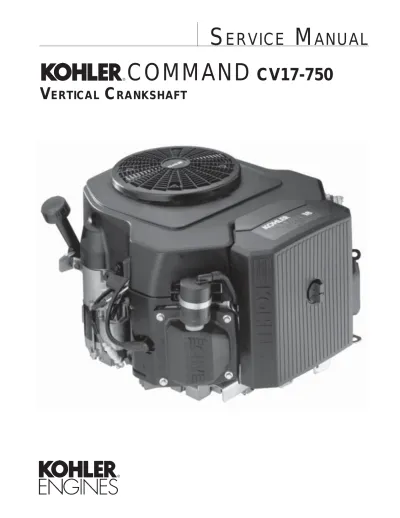 Preview: Kohler Command CV17-750 2000–2007 Engine Service Manual OEM