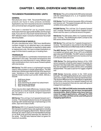 Tecumseh Peerless Technician's Handbook for Gear Products - Comprehensive Service Guide Preview image 4