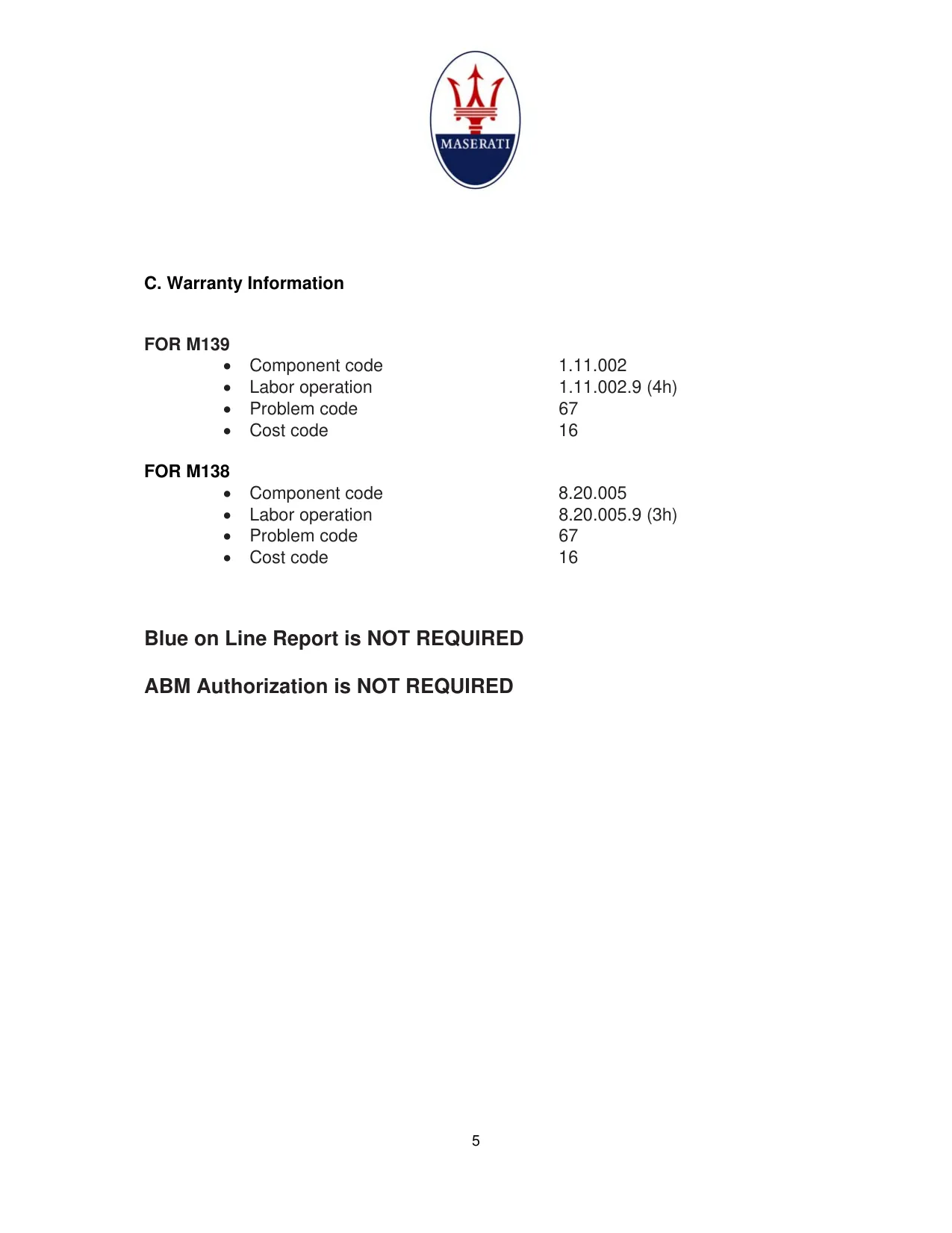 Maserati M138 Coupe Spyder repair manual Preview image 5