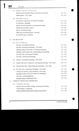 1972-1983 Porsche 911 T, S, SC & Carrera, 2.4L F6 ; 3.0L F6 workshop manual Preview image 5