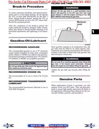 2006 Arctic Cat 50cc, 90cc ATV manual Preview image 5