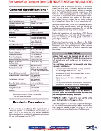 2007 Arctic Cat 700 Diesel ATV Service Manual Preview image 4