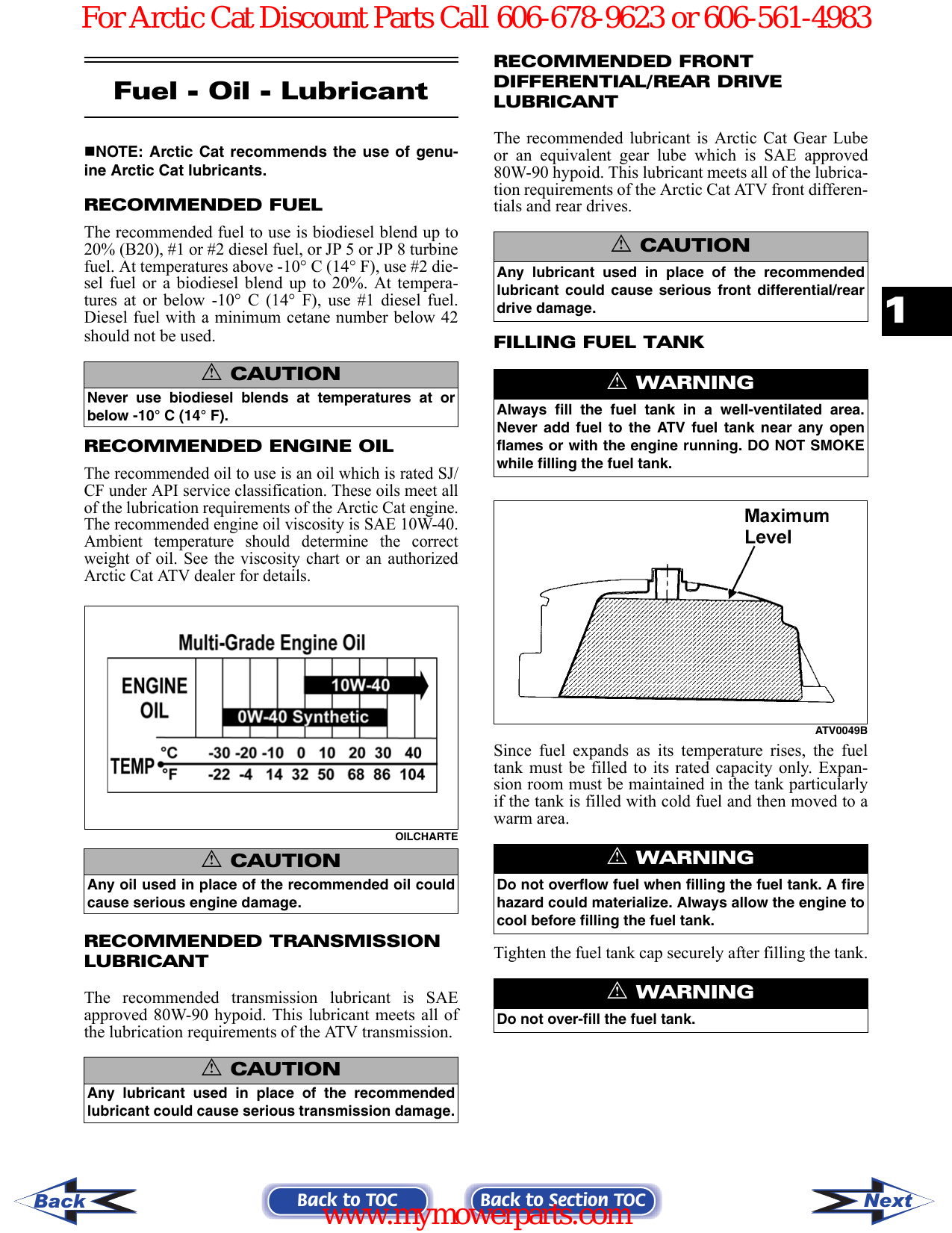 2007 Arctic Cat 700 diesel ATV manual Preview image 5