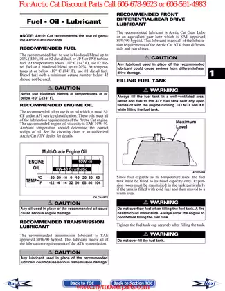 2007 Arctic Cat 700 diesel ATV manual Preview image 5