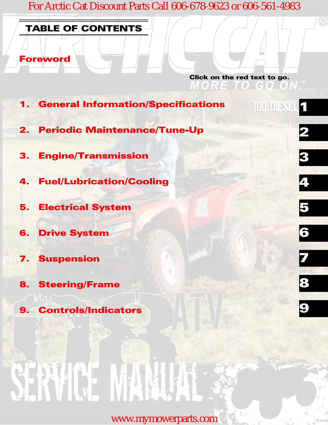 2008 Arctic Cat 700 ATV diesel engine service manual Preview image 2