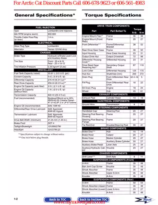 2008 Arctic Cat 700 Diesel ATV Service Manual - Maintenance & Repair Guide Preview image 4