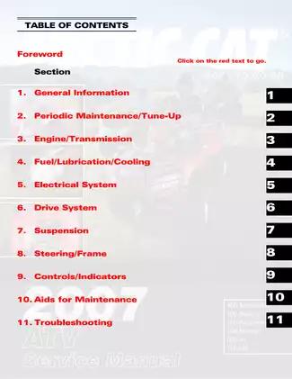 Arctic Cat 2007 ATV Service Manual - Comprehensive Repair Guide Preview image 2