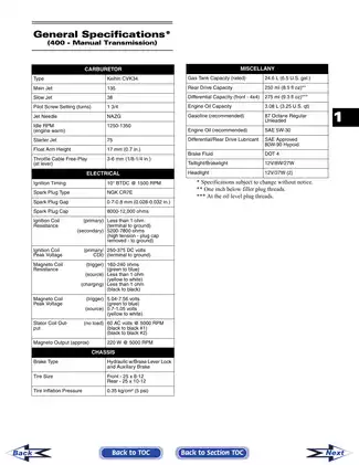 2006 Arctic Cat 400 TRV, 500,  650 H1, 700 EFI 4x4 service manual Preview image 5