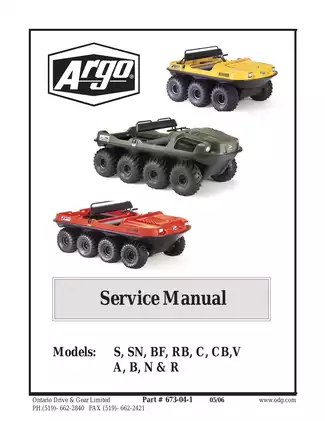 Comprehensive Argo Service Manual for 1992+ Models Preview image 1