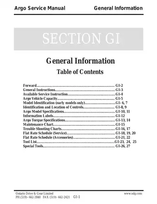 Comprehensive Argo Service Manual for 1992+ Models Preview image 4
