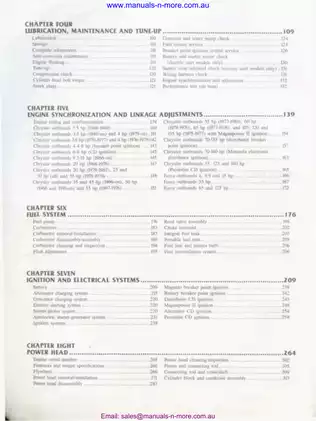 1966-1984 Chrysler 3.5 hp - 140 hp outboard motor service manual Preview image 3