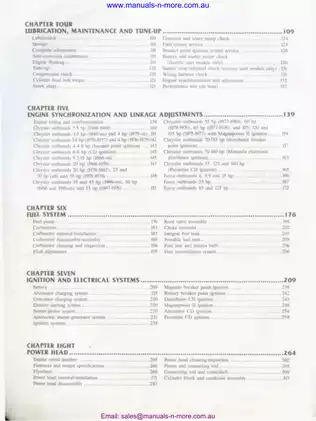 Chrysler Outboard Motor Service Manual (1966-1988) Preview image 3