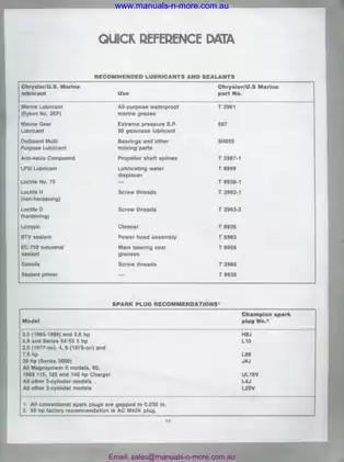 Chrysler Outboard Motor Service Manual (1966-1988) Preview image 5