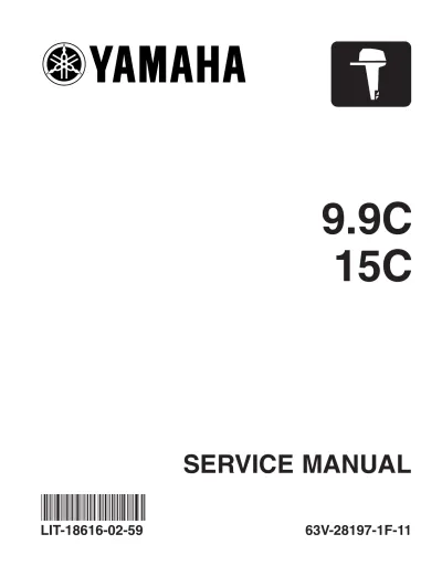 Preview: Yamaha 9.9C / 15C Outboard Motor 2003 Service Manual (P/N LIT-18616-02–59)