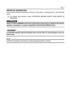 Yamaha F25C & T25C Outboard Motor Service Manual (2003) Preview image 4