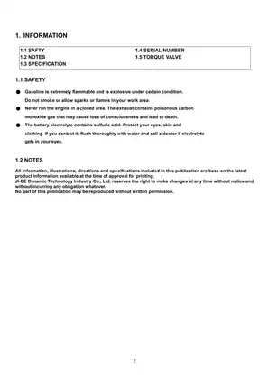 Comprehensive Service Manual for ATW RXL Series ATVs (50/70/90) Preview image 3