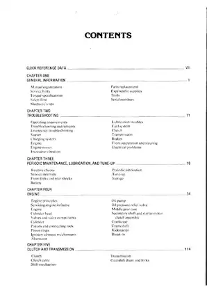 1978-1981 Yamaha XS1100 Fours repair, service and maintenance manual Preview image 5