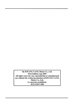 KYMCO Mongoose/KXR 250 Service Manual - Complete Maintenance & Repair Guide