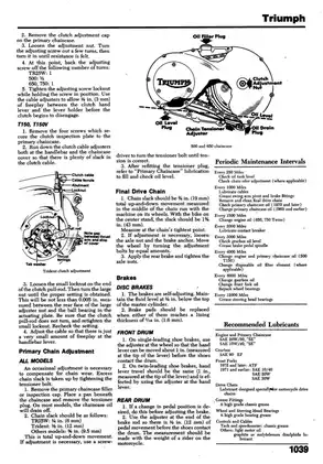 Triumph Trophy 250, 500, 100, 150, 120, 140, TR25, 500, T100, T150, T120, T140, TR7 Tiger repair manual Preview image 5