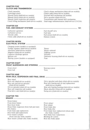 Suzuki LT230GE ATV Service Manual (1987-2023) - Comprehensive Maintenance & Repair Guide Preview image 4