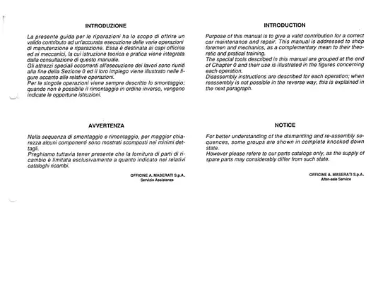 Comprehensive Maserati Biturbo Service Manual Preview image 3