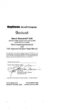 Beechcraft Bonanza A36: E-1946, E-2104, E-2111 thru E-3629 and E-3631 thru E-3635  Pilot's Operating Handbook and FAA Approved Airplane Flight Manual (P/N  36-590002-37B) – preview page 1