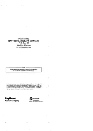 Beech Bonanza A36 Pilot’s Operating Handbook and FAA Approved Flight Manual Preview image 2