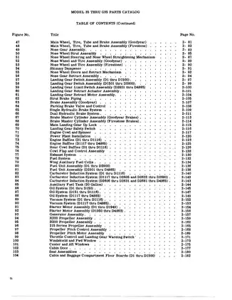 Beechcraft Bonanza 35 thru G35 IPC Parts Catalog Preview image 5