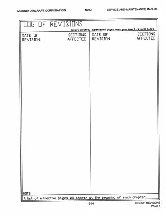 Mooney M20J aircraft service and maintenance manual Preview image 3