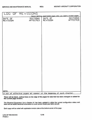 Mooney M20J aircraft service and maintenance manual Preview image 4