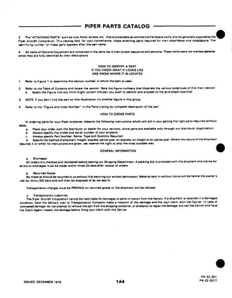 Piper PA-32-301 Saratoga Parts Catalog - Comprehensive Guide for Aircraft Maintenance Preview image 4
