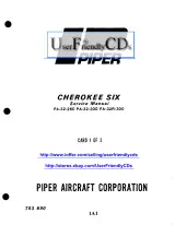 1965–1986 Piper Cherokee Six PA-32-260/PA-32-300/PA-32R-300 Service Manual (P/N 753 690) – preview page 1