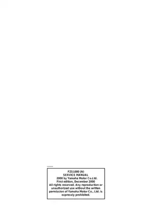 Yamaha FZS1000 Service Manual - Complete Repair Guide Preview image 3