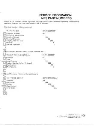 Honda GL-1000 Shop Manual (1976-1978) - Comprehensive Guide for Motorcycle Maintenance Preview image 4