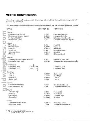 Honda GL-1000 Shop Manual (1976-1978) - Comprehensive Guide for Motorcycle Maintenance Preview image 5