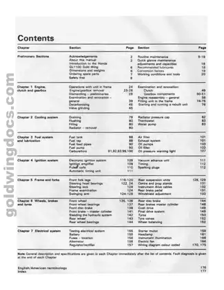 1979-1981 Honda Gold Wing GL1100 owners workshop manual Preview image 5