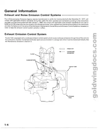 1980-1983 Honda Gold Wing GL1100 service manual Preview image 5