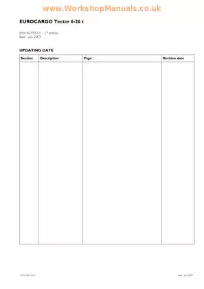 IVECO EUROCARGO Tecor 6-26t Full Repair Manual Preview image 5