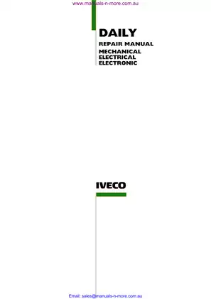 Iveco Daily 29, Daily 35, Daily 40, Daily 45, Daily 50, Daily 60, Daily  65 light commercial vehicle repair and service manual Preview image 1
