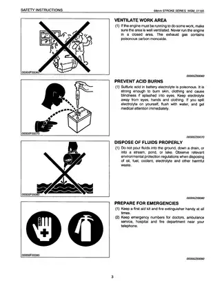 Kubota 68mm, Z442-B Z482 engine repair and service manual Preview image 5